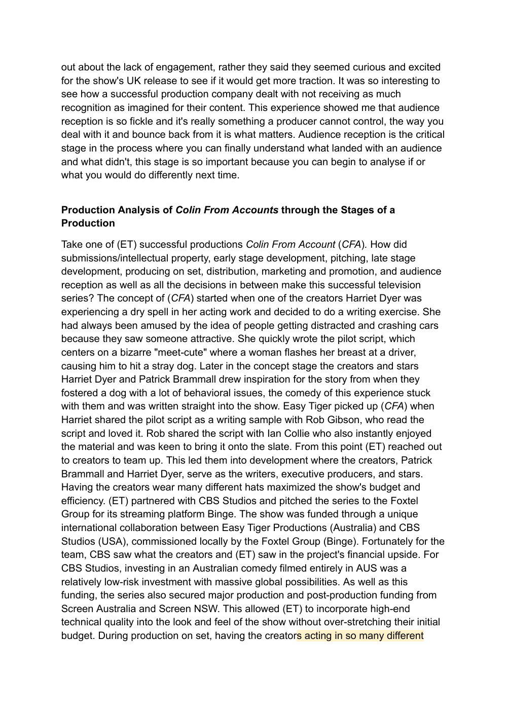 Easy Tiger case study, page 8 of 10