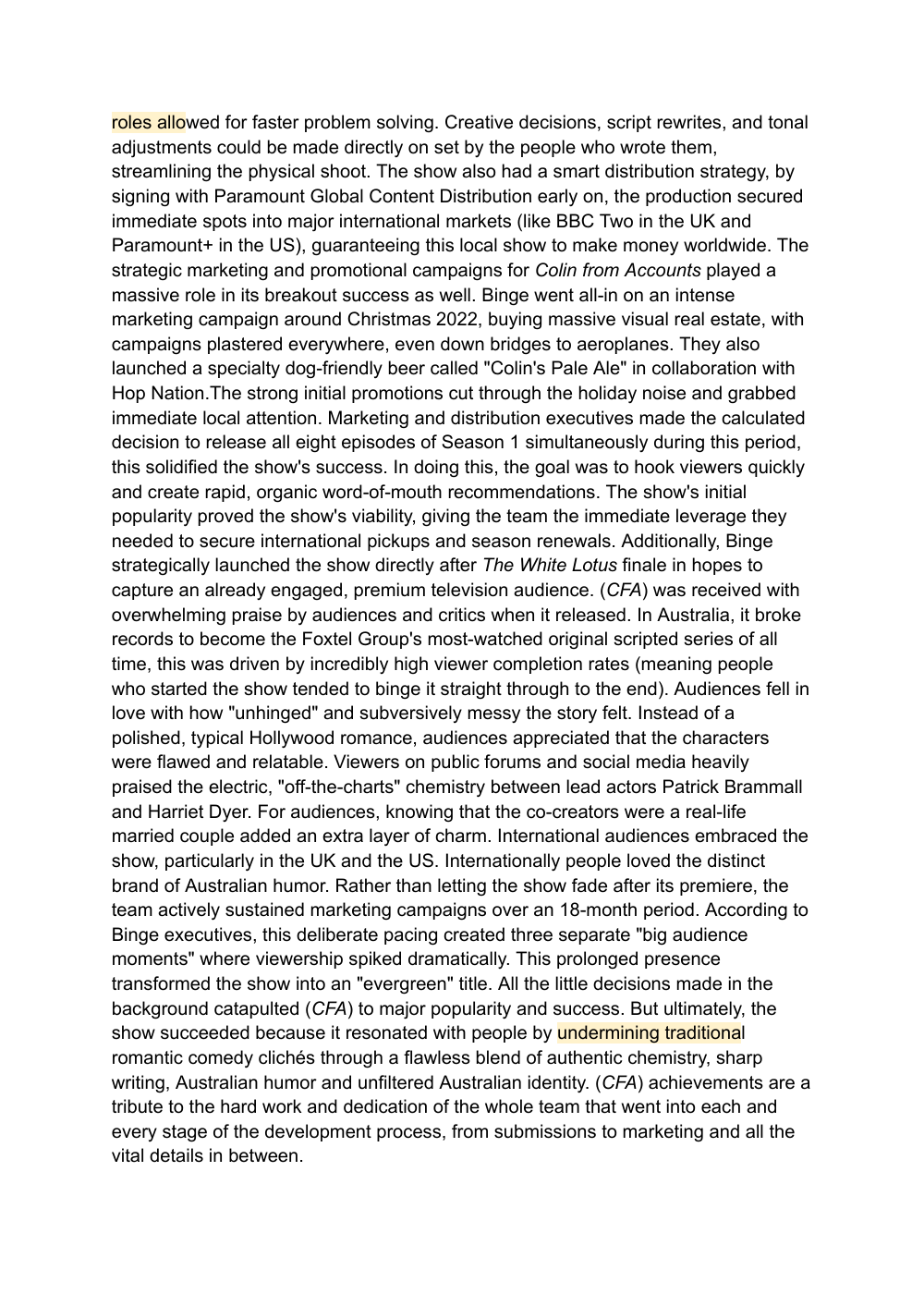 Easy Tiger case study, page 9 of 10