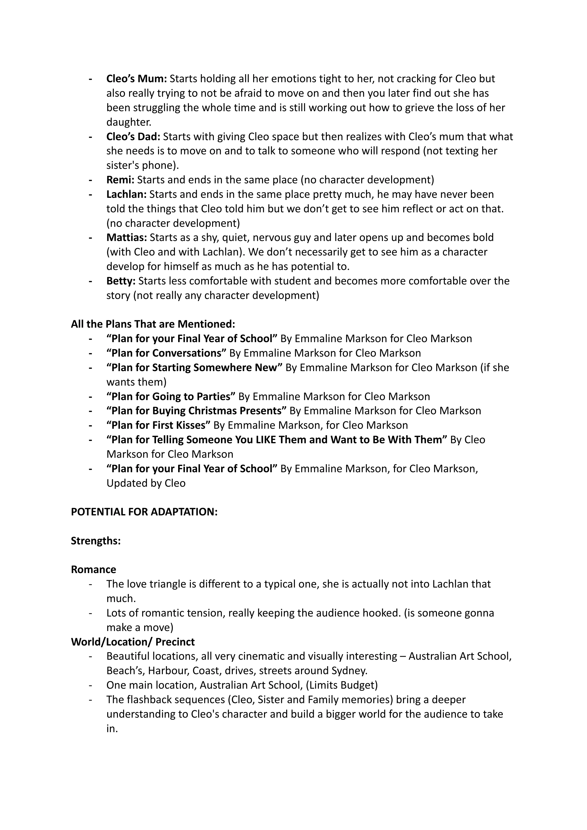 Reader&rsquo;s report, page 5 of 8