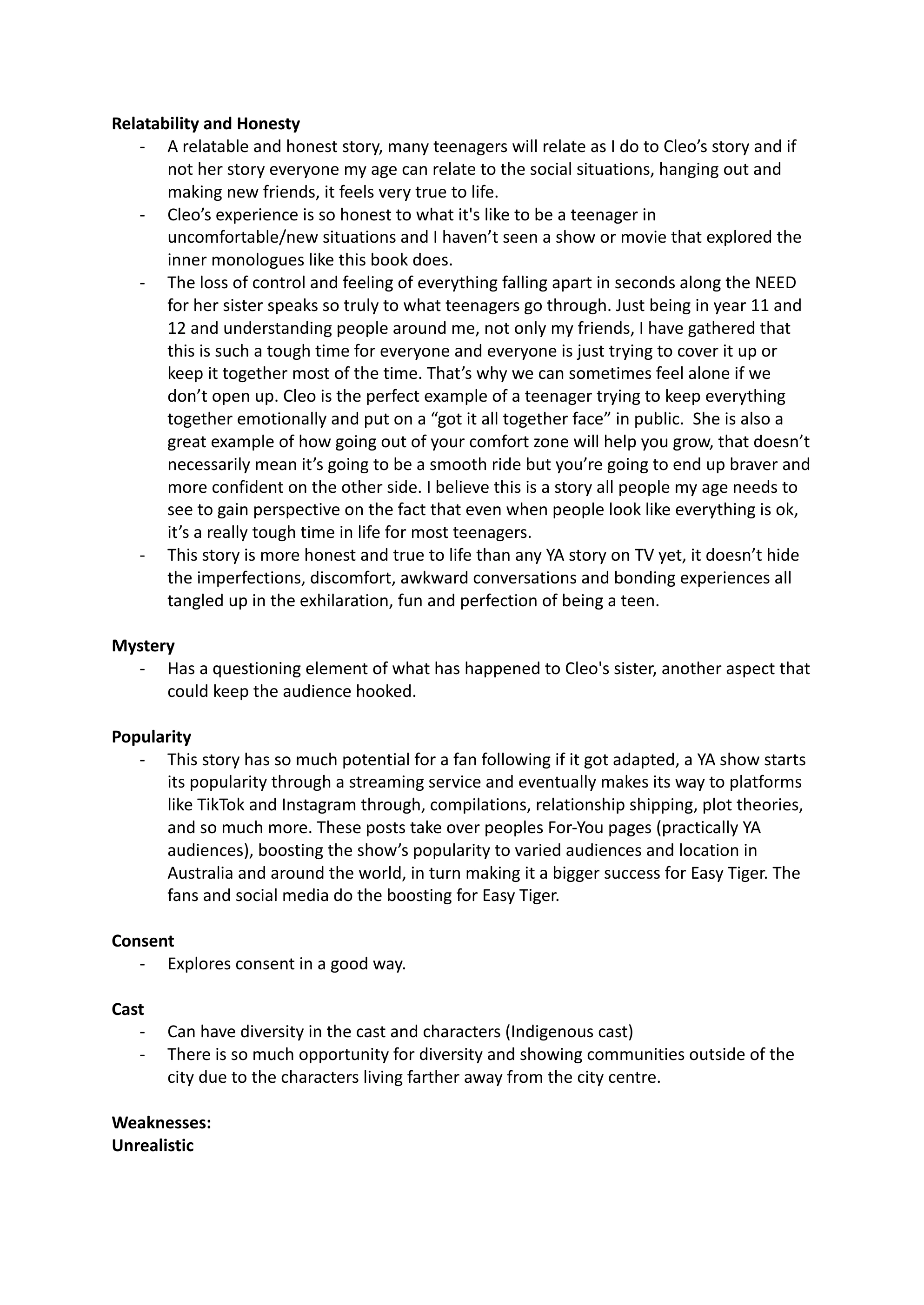 Reader&rsquo;s report, page 6 of 8