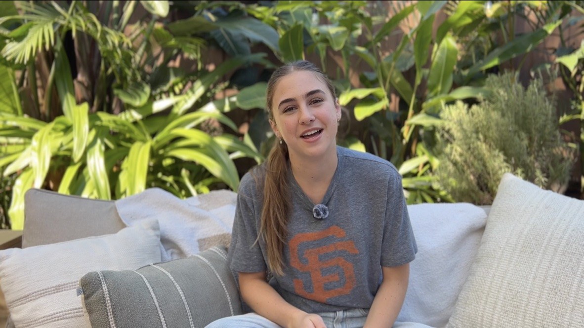 Stella smiling to camera: “if you want something you've never had, you're gonna have to do something that you've never done.”